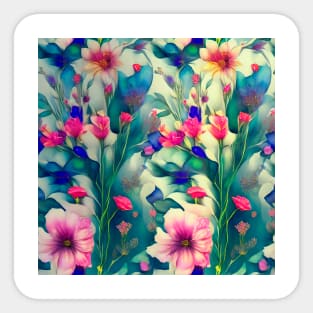 Floral Abstract Pattern Sticker